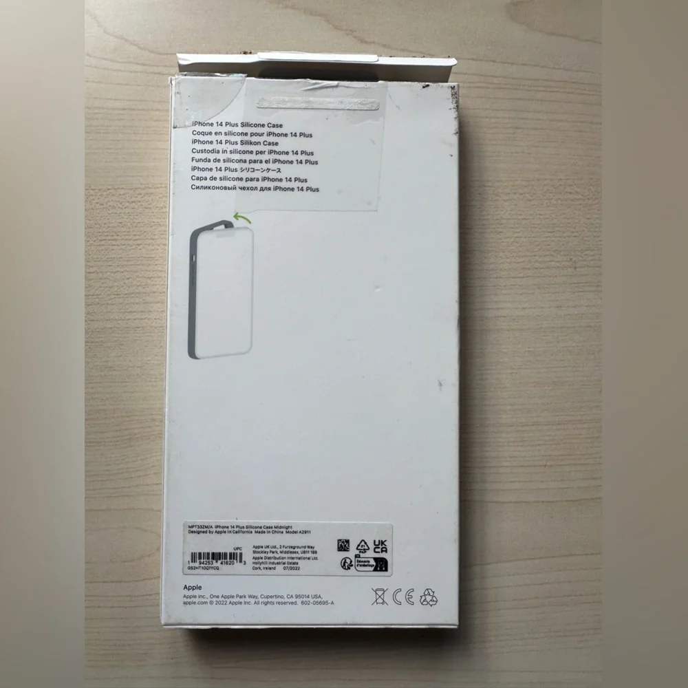 Apple iPhone 14 Plus Silicone Case W/MagSafe - Midnight Authentic NEW
